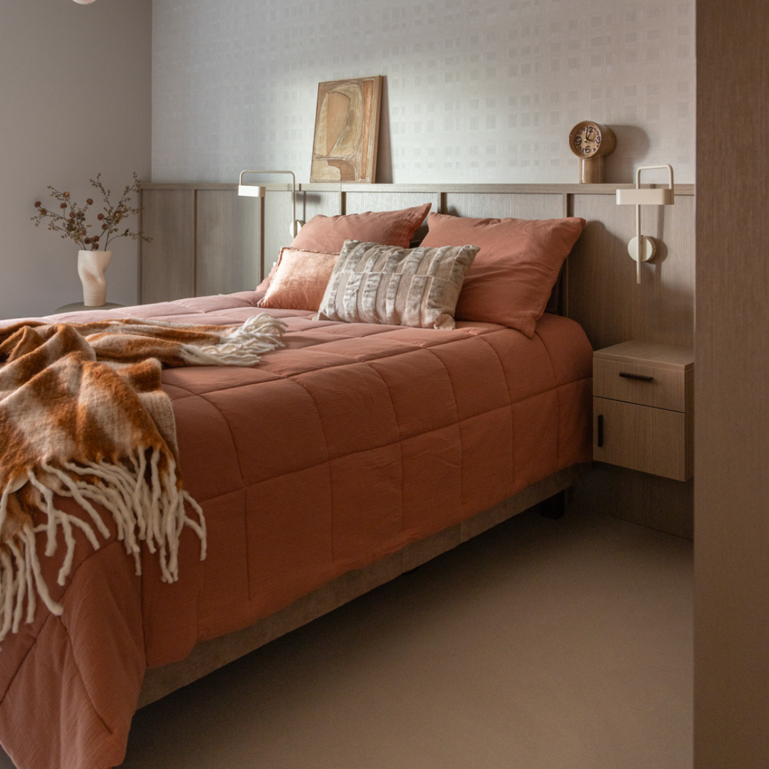 gietvloer in de slaapkamer